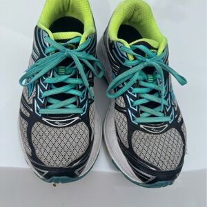 Saucony Guide 9 Women's Running Shoes (S10295-1) Grey/Blue/Citron Size 9